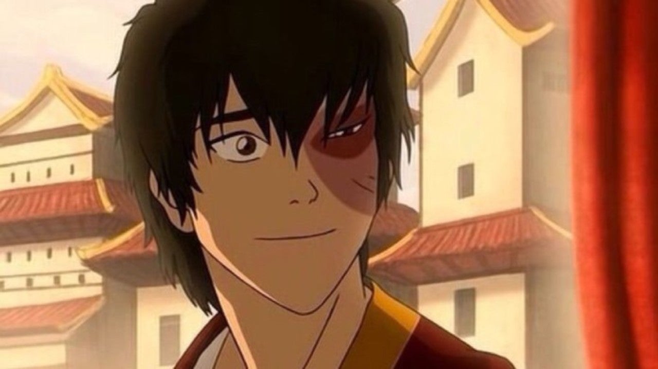 Zuko smiles after the final battle.