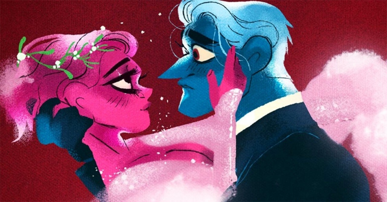 Persephone and Hades in Rachel Smythe's Webtoon, Lore Olympus.