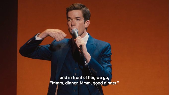 John Mulaney talking about his dog Petunia in his Netflix special Comeback Kid. 