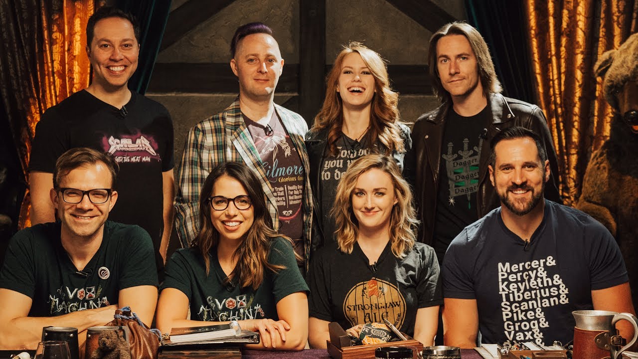 The cast of Critical Role, Online professional Dungeons and Dragons players