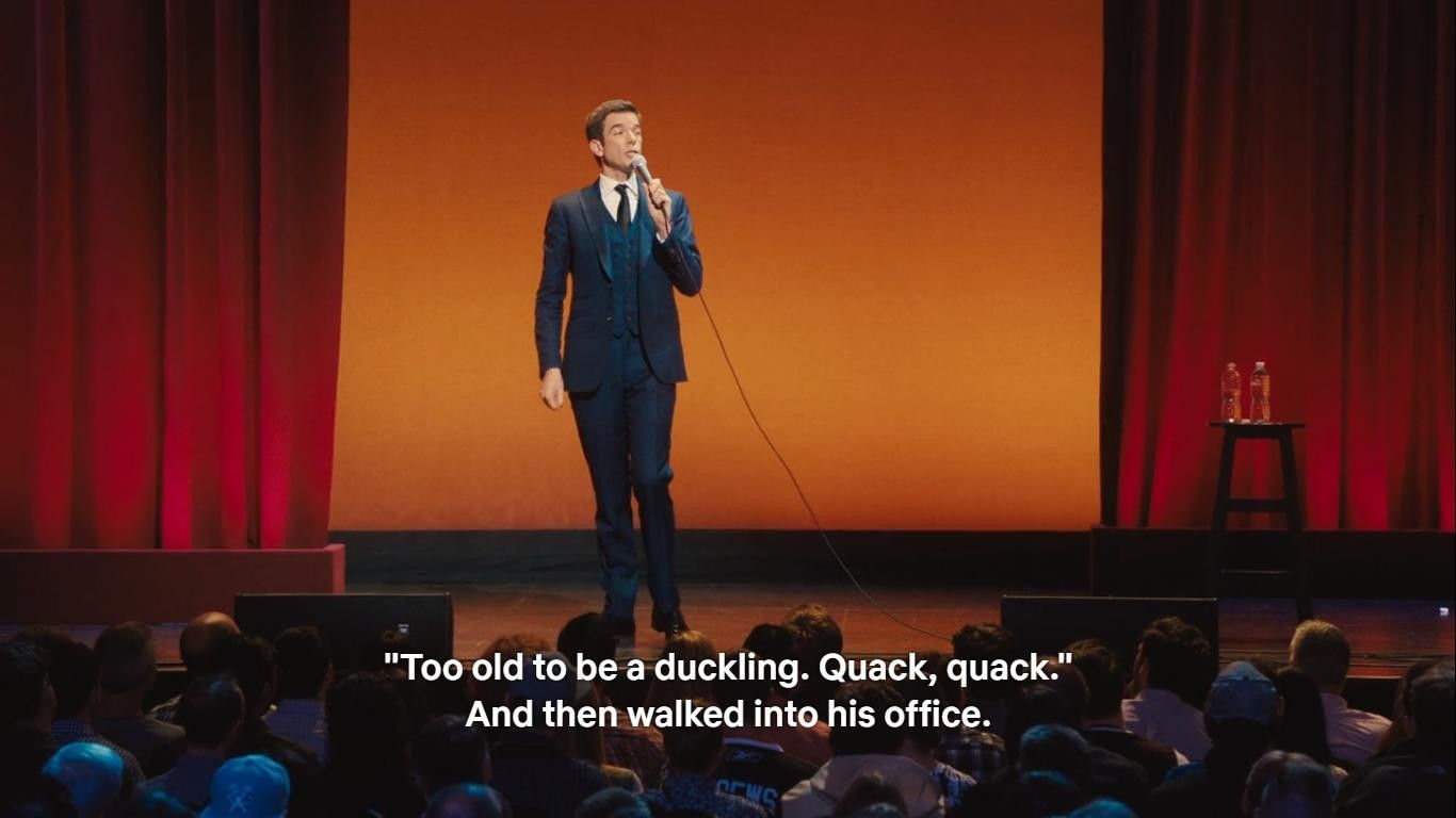 John Mulaney in his Netflix Special The Comeback Kid. 