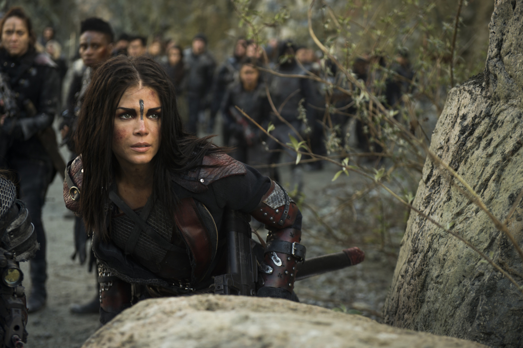 The 100 -- "Damocles - Part Two" -- Image Number: HUN513c_0017.jpg -- Pictured: Marie Avgeropoulos as Octavia -- Photo: Diyah Pera/The CW -- ÃÂ© 2018 The CW Network, LLC. All Rights Reserved.