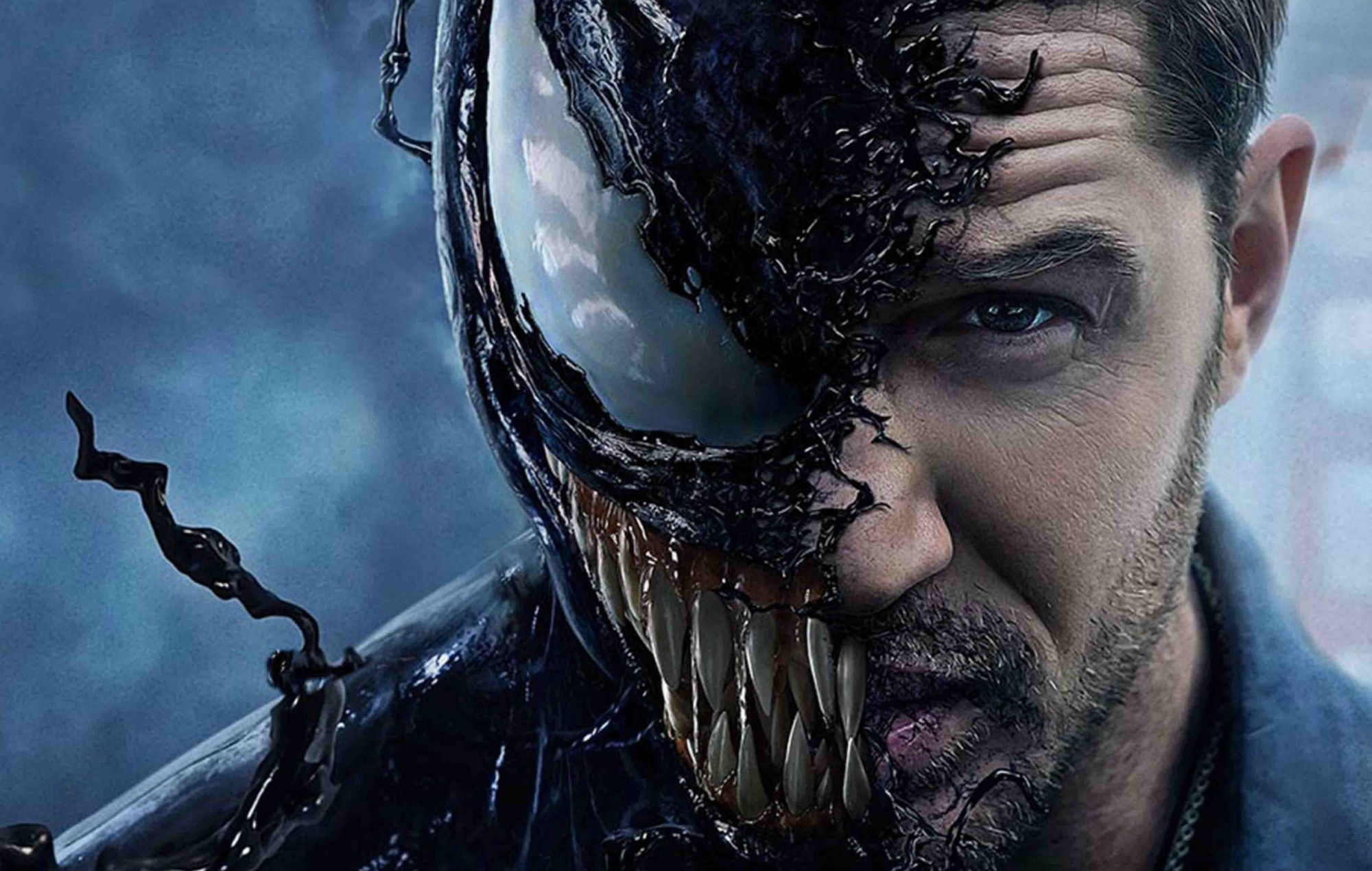 Tom Hardy as Eddie Brock in the 2018 film Venom. 