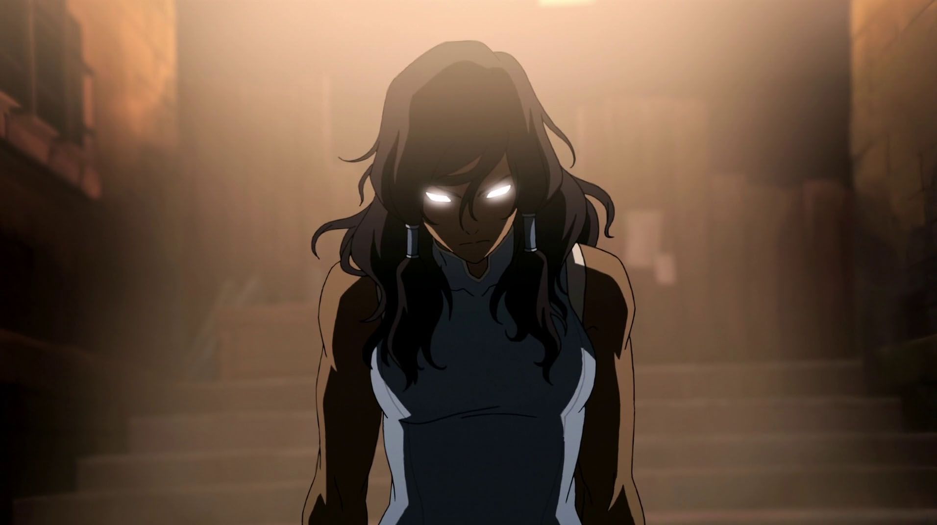 Korra's avatar state haunts her after her near-death experience in season three