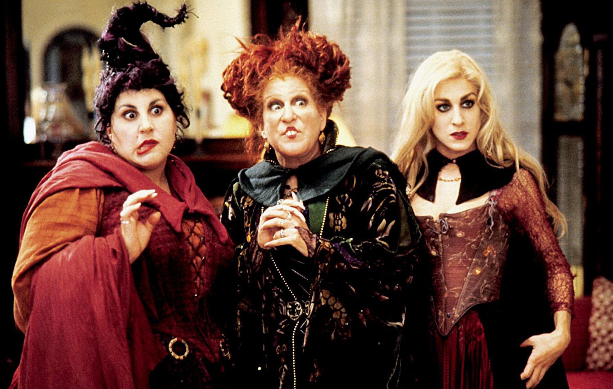 The Sanderson Sisters from the fall Disney movie classic, Hocus Pocus.