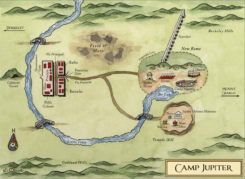 A map of Camp Jupiter.