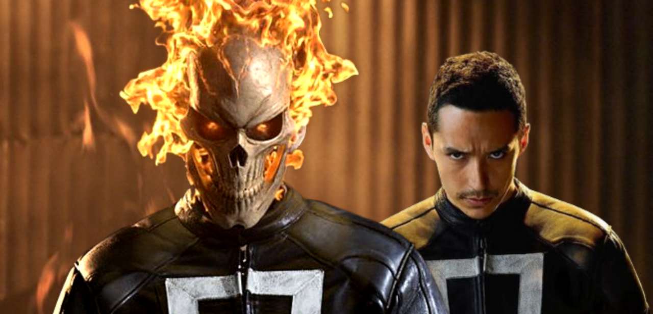 Gabriel Luna as Robbie Reyes and the Ghost Rider in Marvel's Agents of S.H.I.E.L.D.