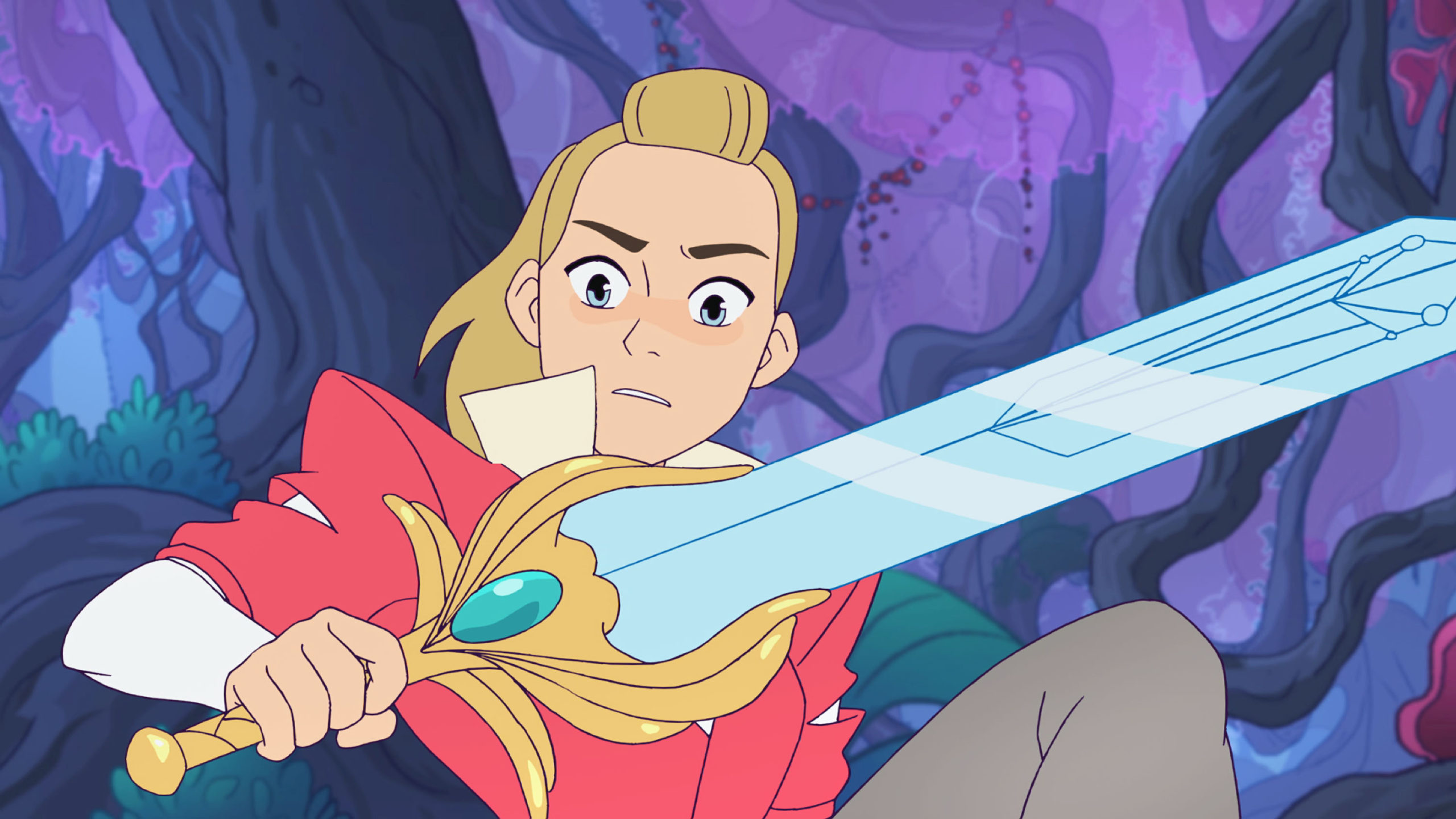 Adora is lost in a spooky forest and is shocked to find the sword of She-Ra.