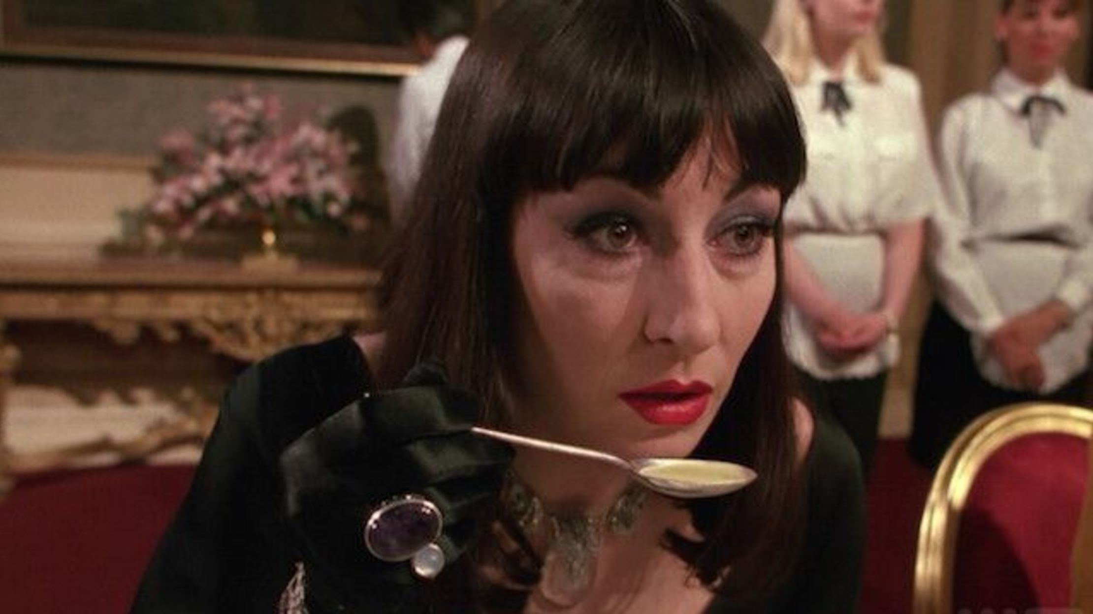 Anjelica Huston plays the Grand High Witch in The Witches.