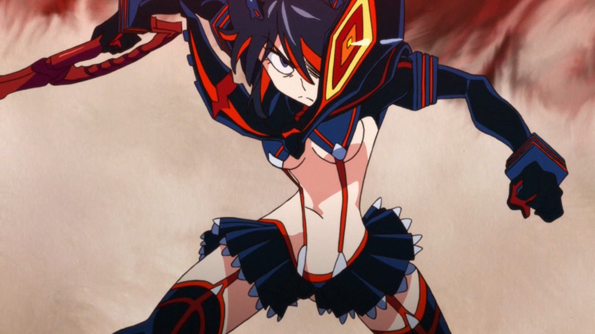 Many have commented on Ryuko Matoi's overly sexualized sentient uniform, Senketsu, who gives her superhuman abilities. 