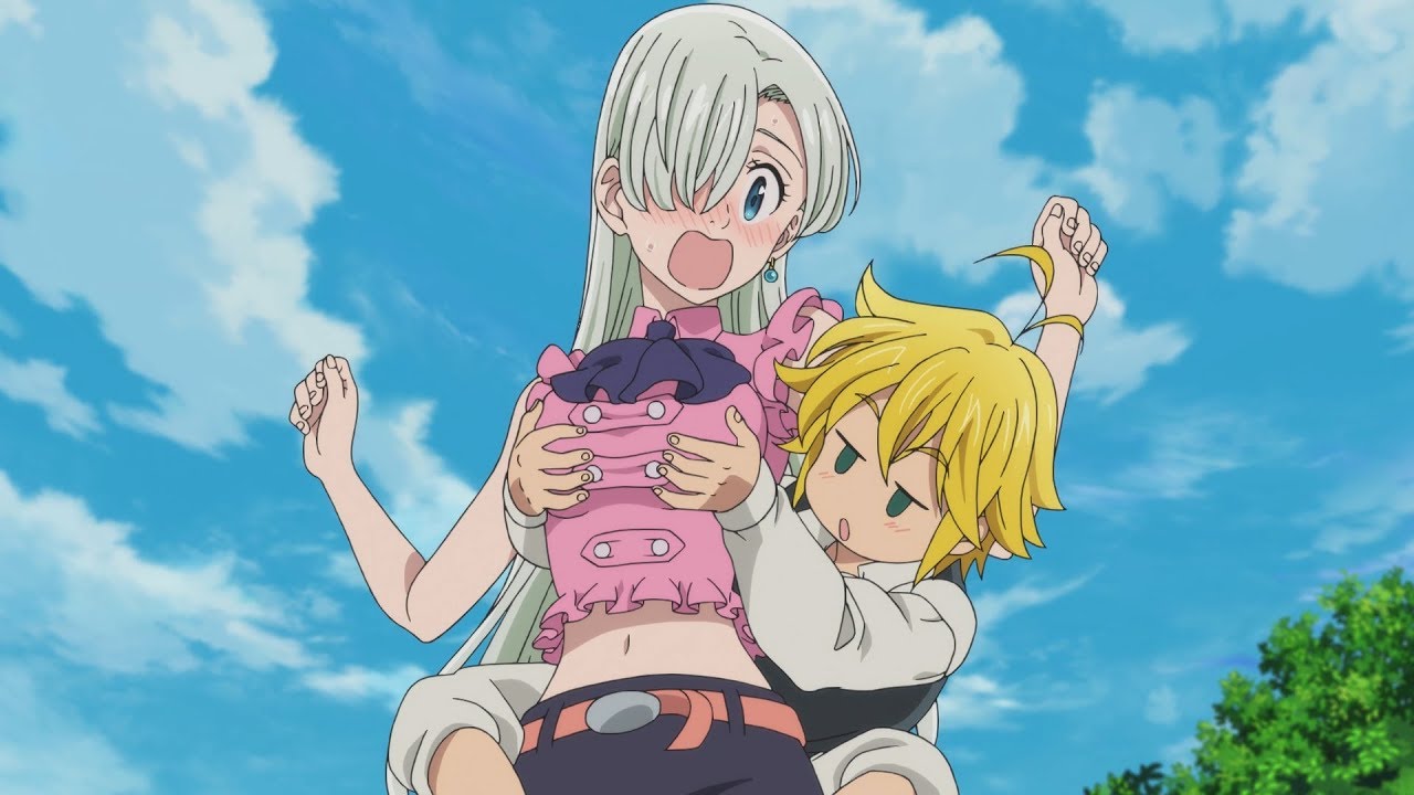 Sixteen-year-old Elizabeth gets groped once again by Meliodas.