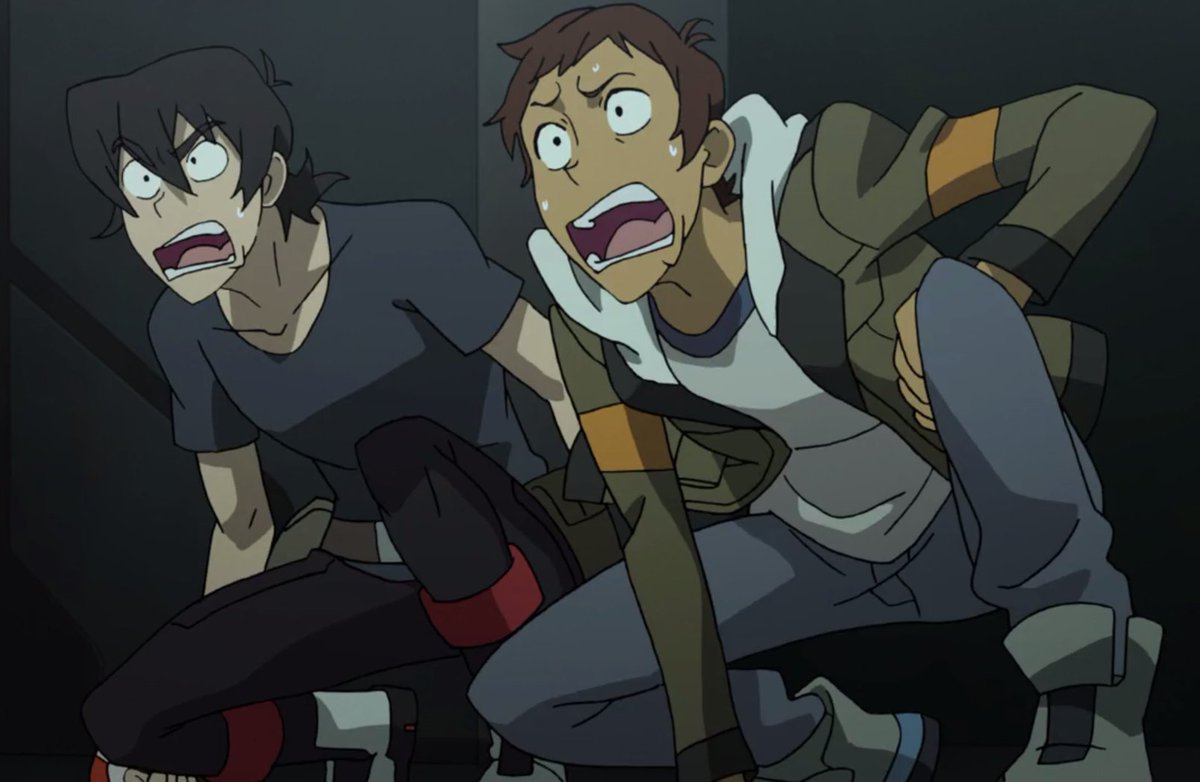 Rivals Keith and Lance working together to get out of a sticky situation.  