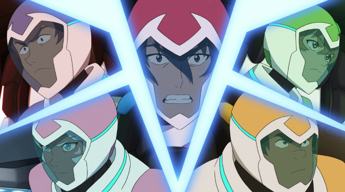 Each member of Team Voltron represents the colors of their lions and are known as Paladins. 