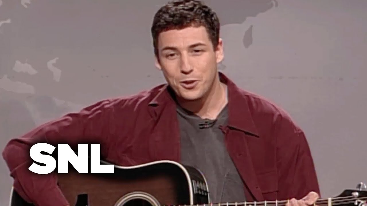 Adam Sandler sings the Hanukkah Song during the weekend update.