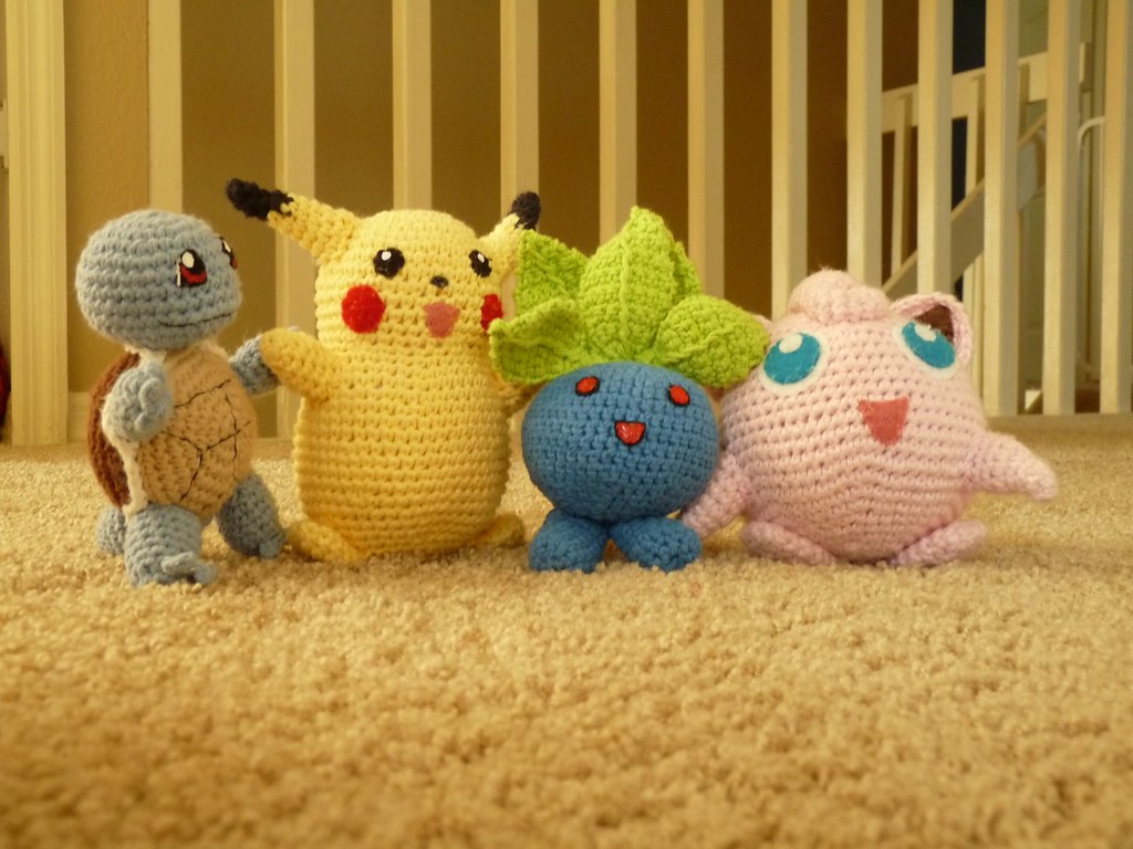 Crochet Pokémon make great gifts for your young family members.