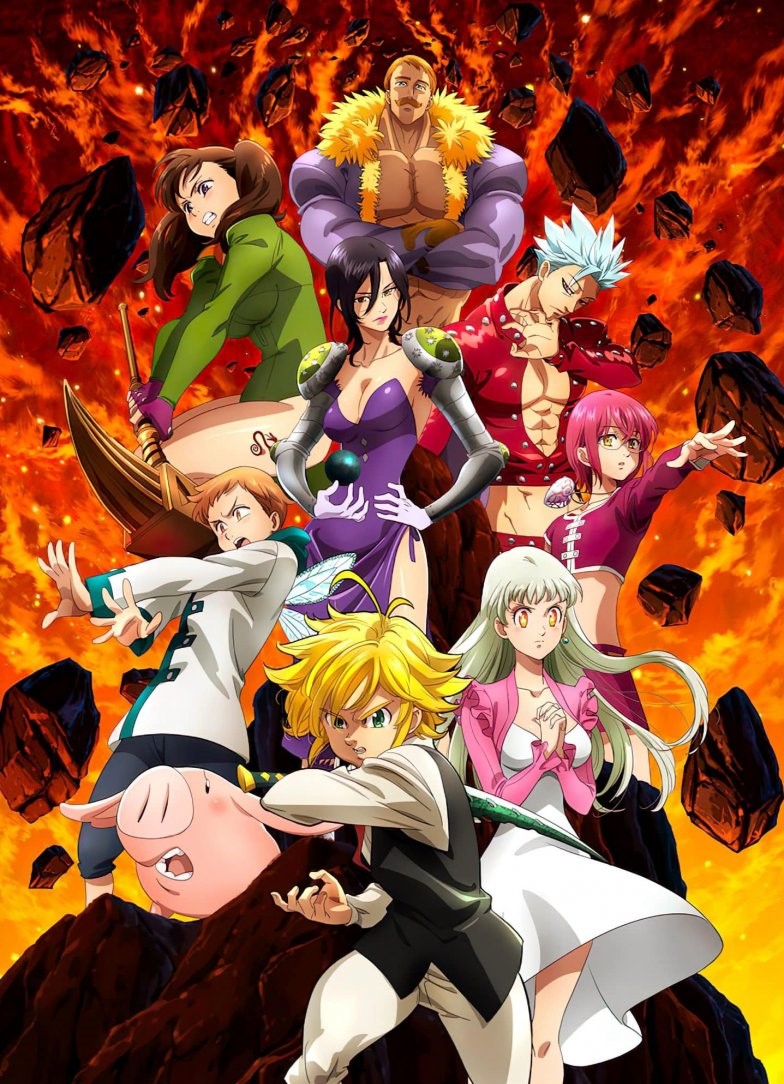 The poster for the fourth season of the Seven Deadly Sins anime.