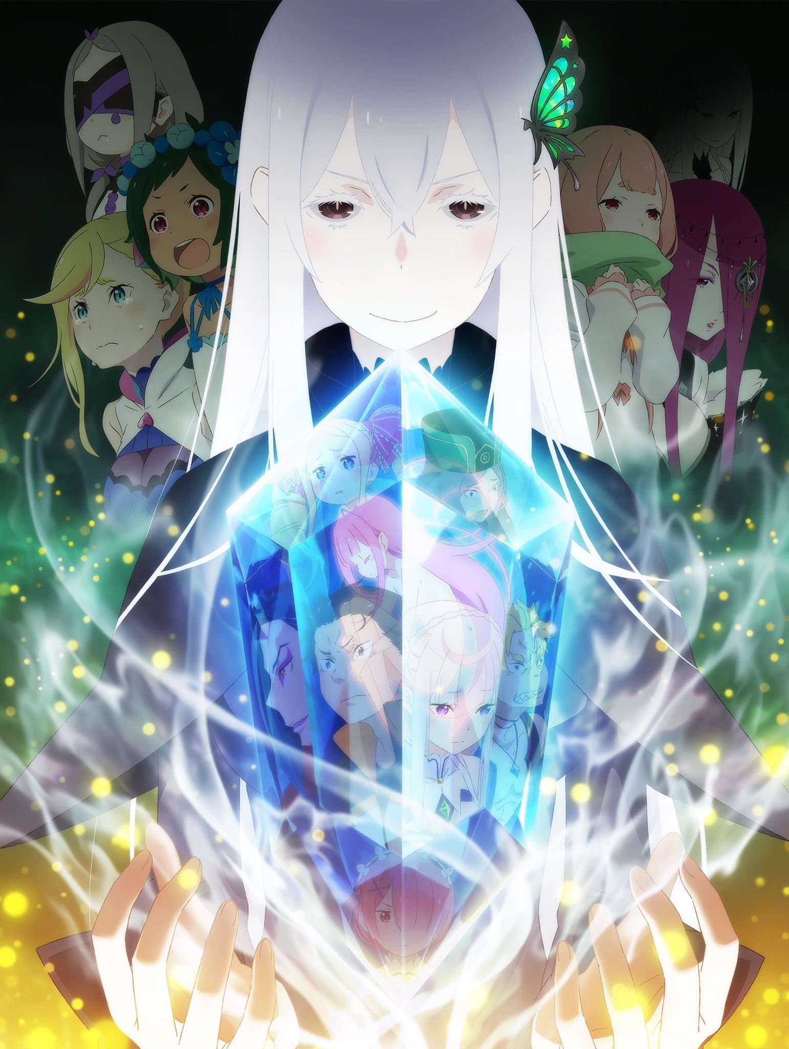 The key visual poster of the second season of Re:Zero.