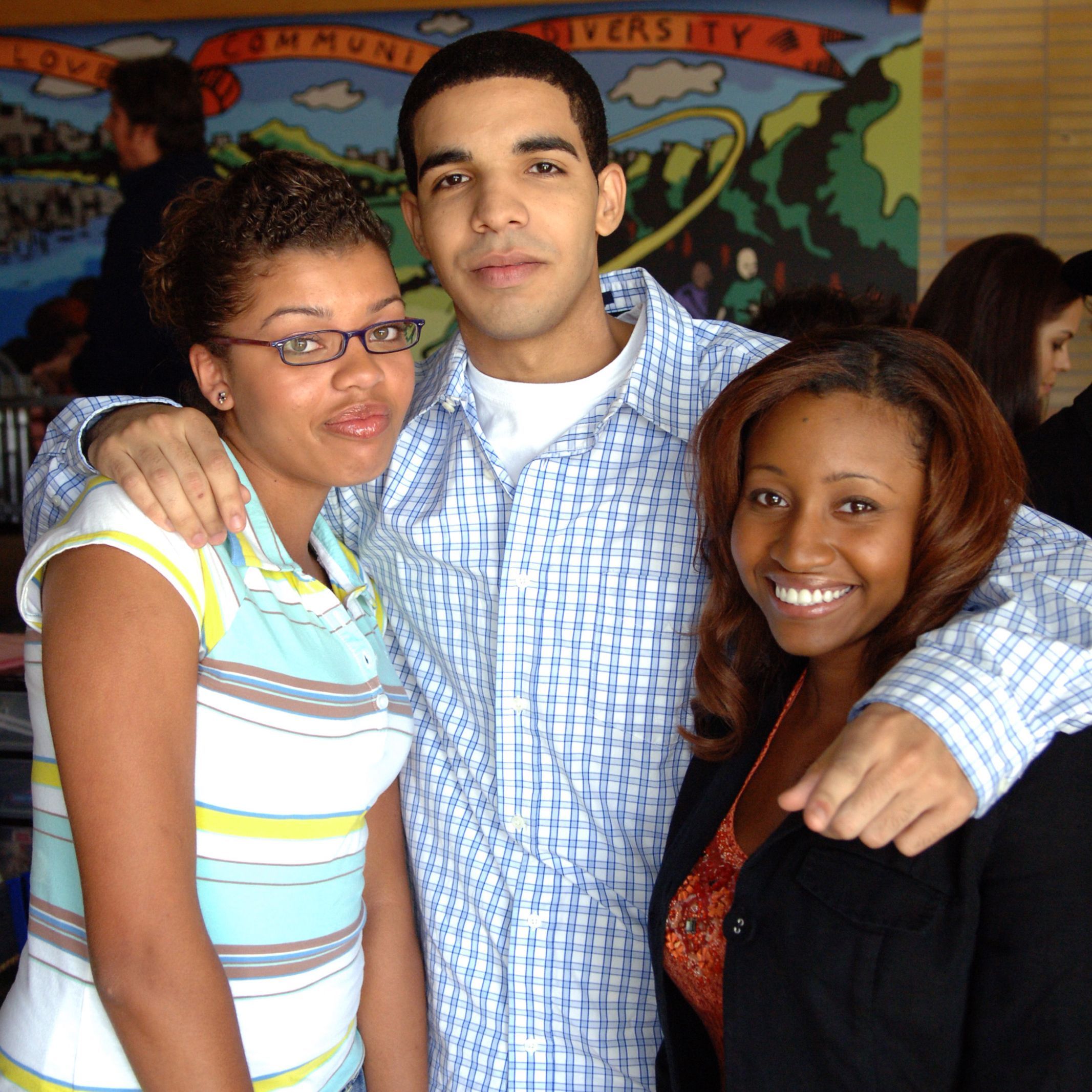 Degrassi: The Next Generation, CTV (2001-2015) Jimmy, Hazel, and Liberty, Degrassi's few diverse characters.