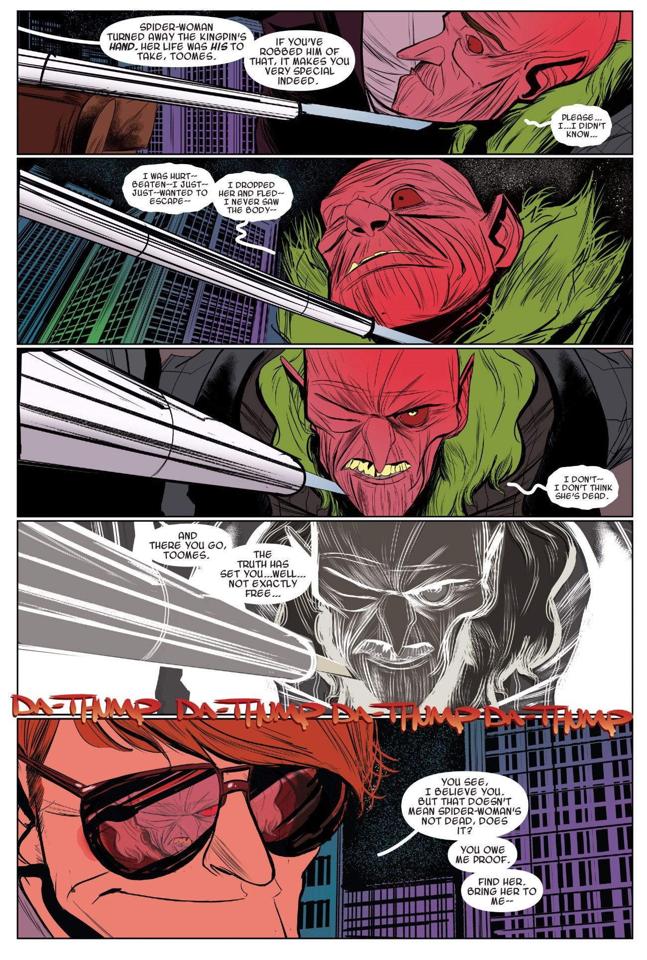 Murdock intimidates Vulture into bringing Spider-Gwen in dead - Spider-Gwen: Vol. 0