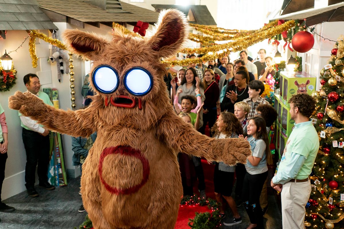 Wilson as Pooka at a holiday party in the movie Pooka!. 