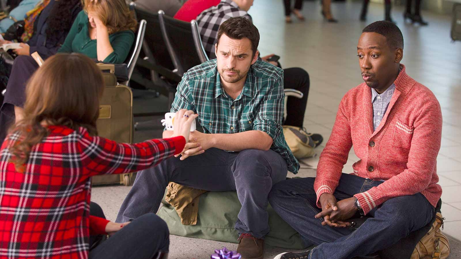 Jess and her friends stuck in the LAX airport for Christmas.