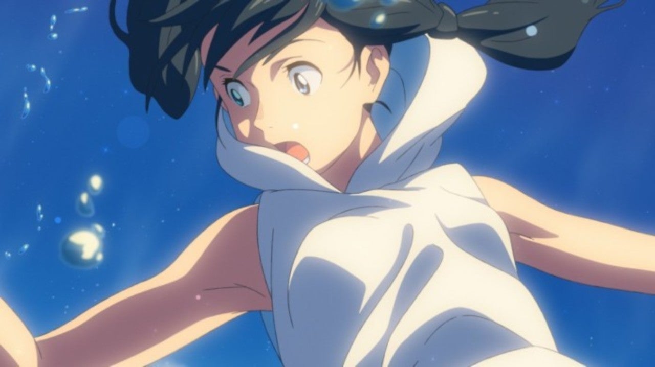 Hina is taken into the sky in the final act of Weathering with You. (Shinkai, Makoto, dir. Weathering with You. 2019.)