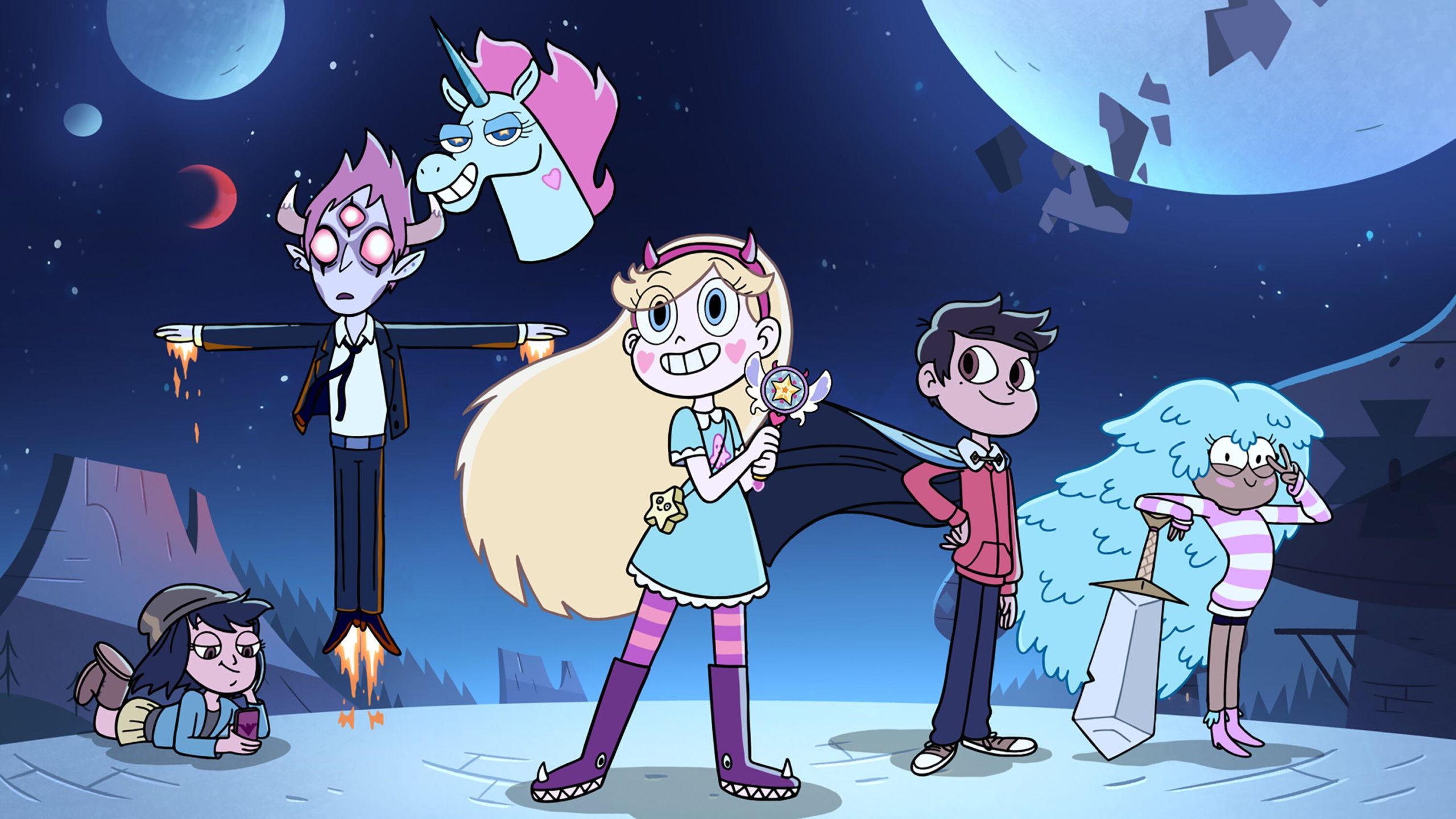 Star Butterfly and her friends ward off the interdimensional forces of evil. 