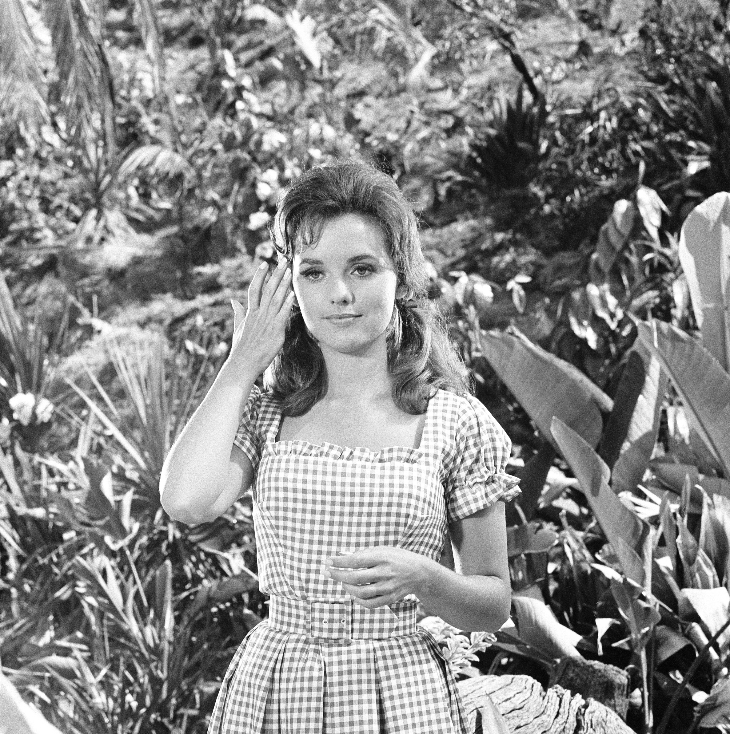 Dawn Wells stands on the set of Sherwood Schwartz's Gilligan's Island, 1964-1967. (Photo by CBS Photo Archives)