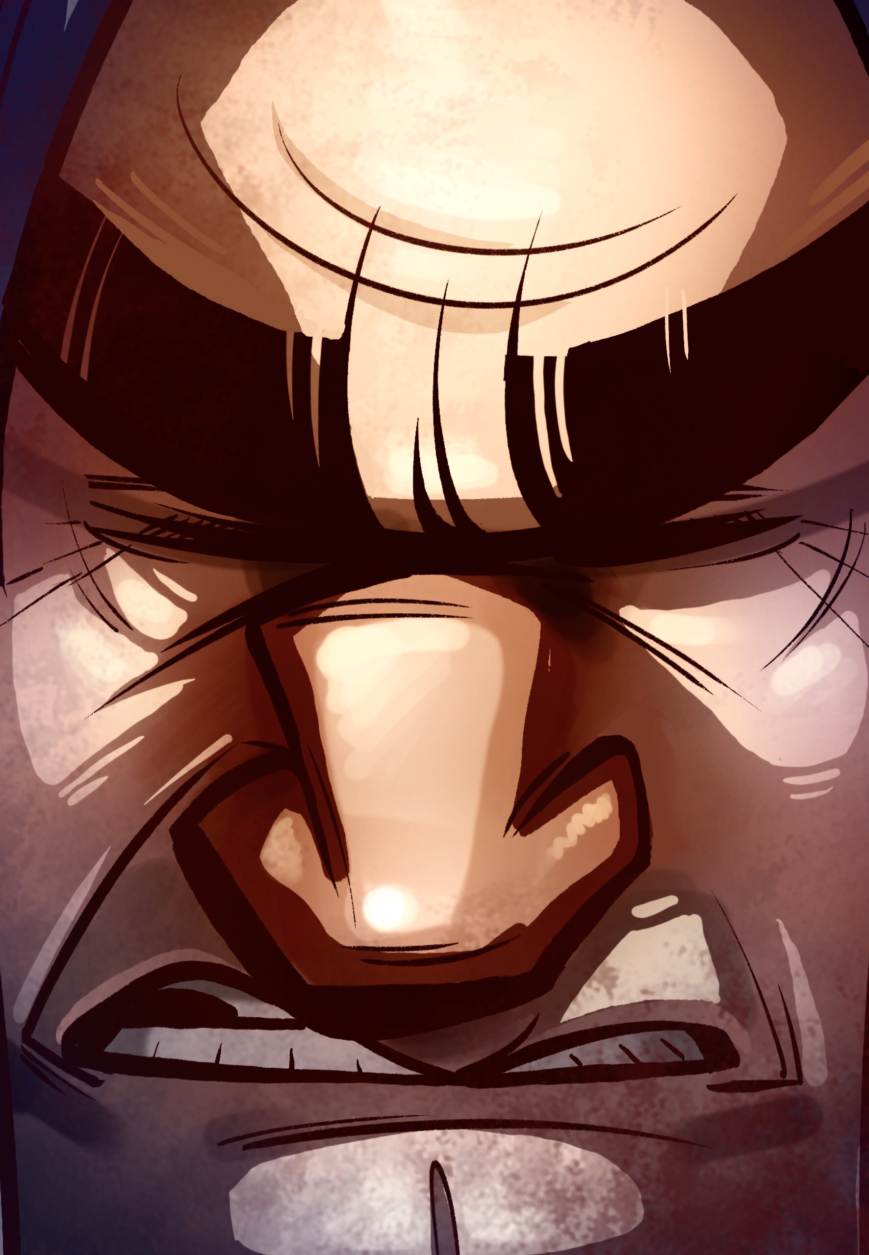 Cover of Vanquished: Weird Princ{ess} issue 7; a close up on Samil's face