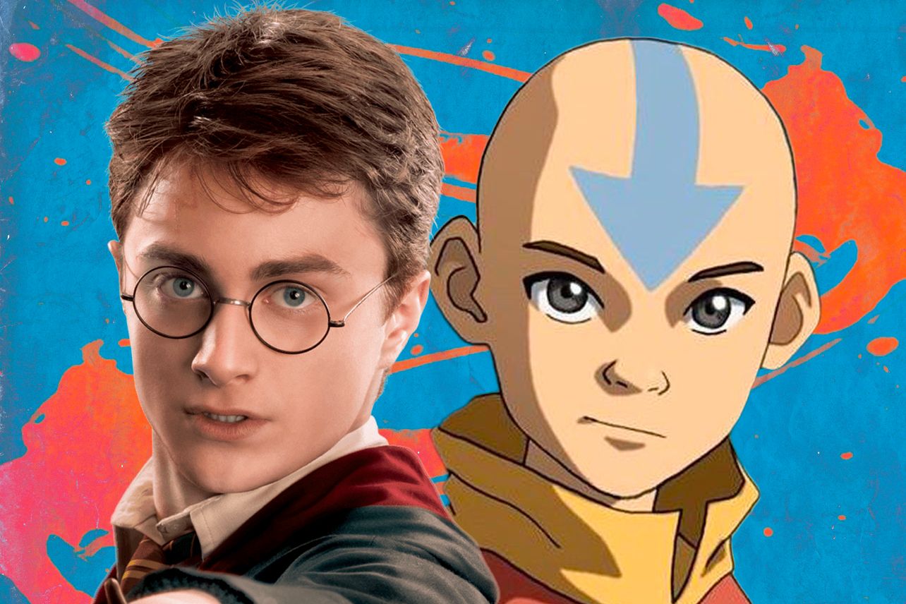 Harry Potter and Aang side by side