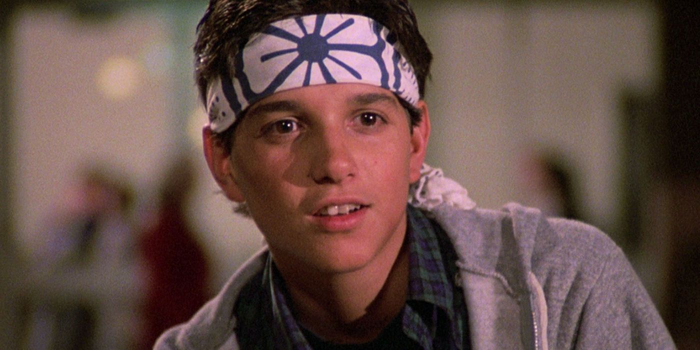Daniel LaRusso after his victory in the 1984 All Valley Tournament in 'The Karate Kid Part II.' 
