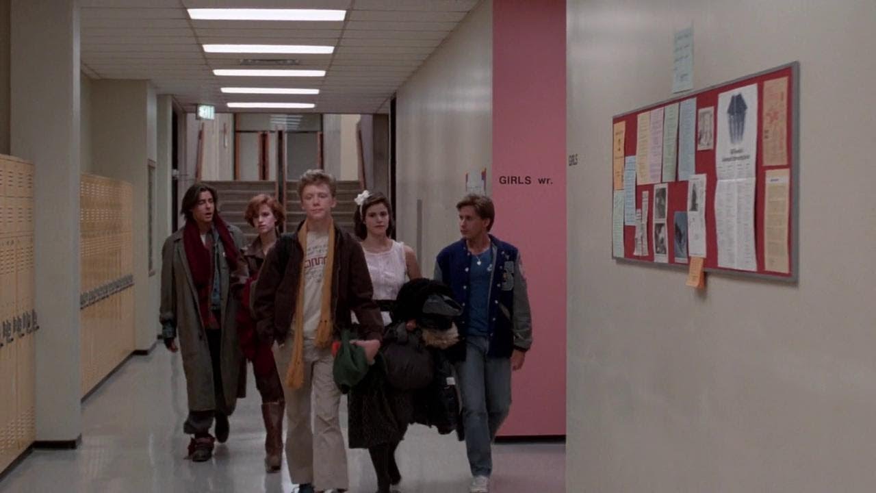 Closing shot of The Breakfast Club.