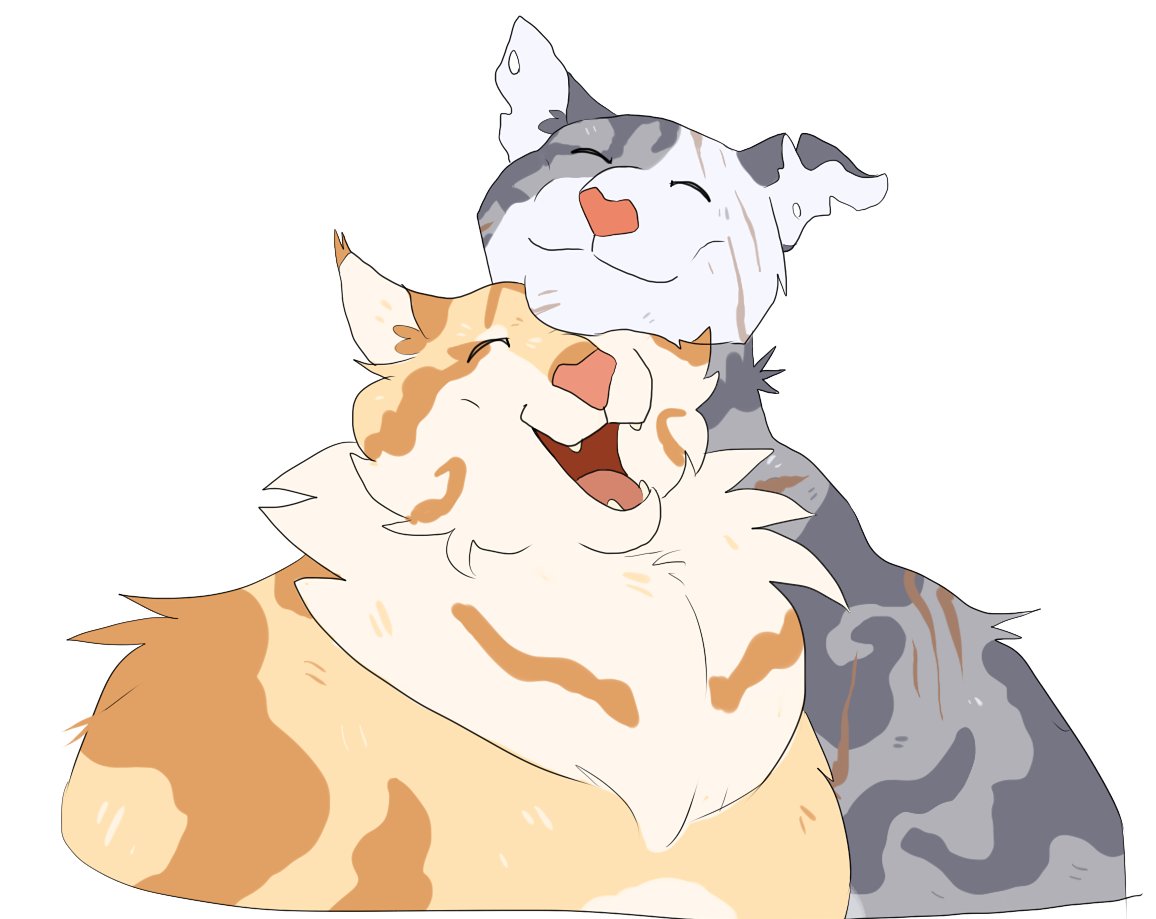 Ivypool and her mate Fernsong. Imaeg by @Jersokoi on Twitter.