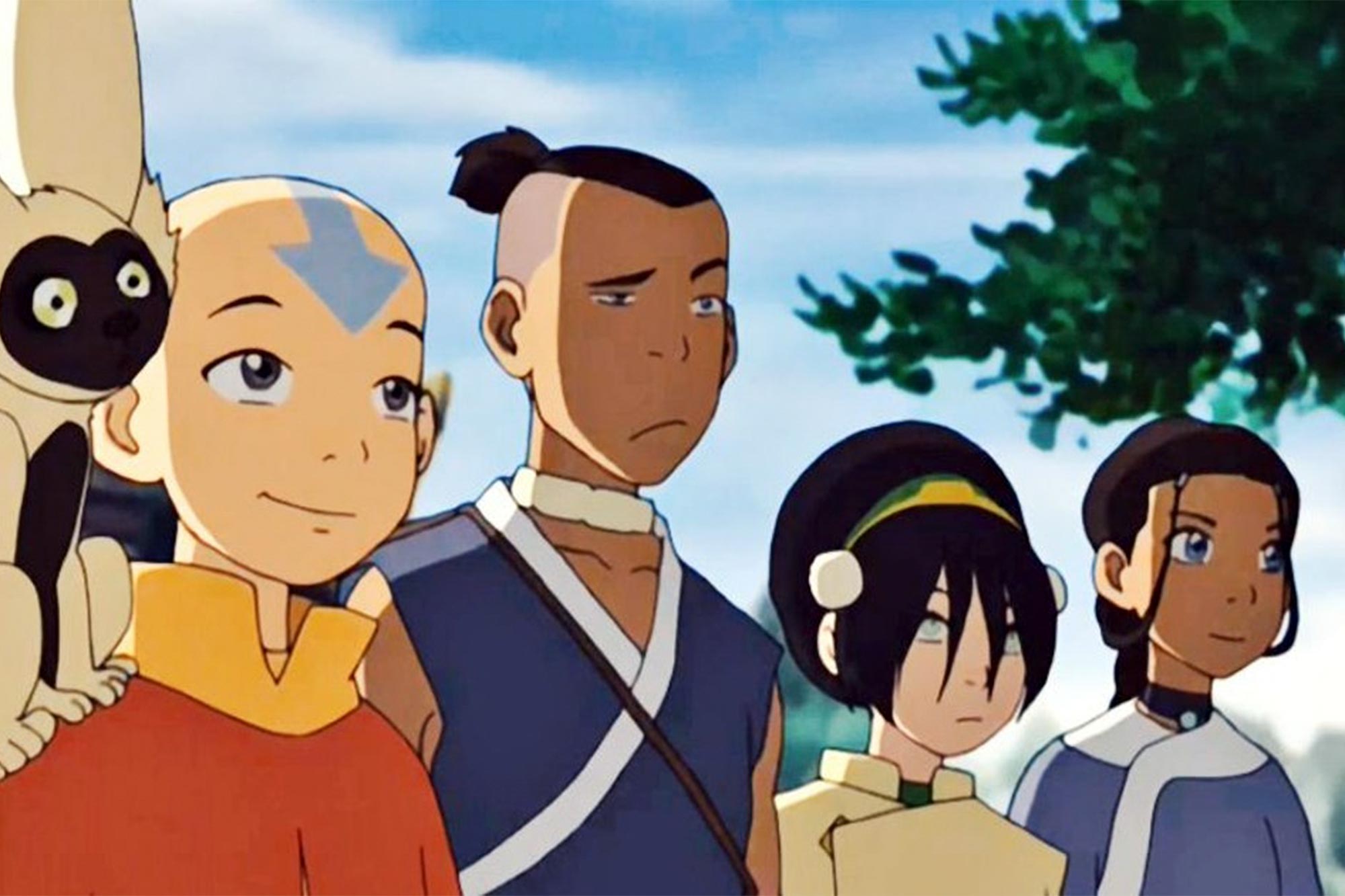 Aang and his friends.