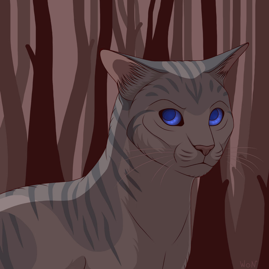 Ivypool in the Dark Forest. Image by Wings-Of-North on DeviantArt.