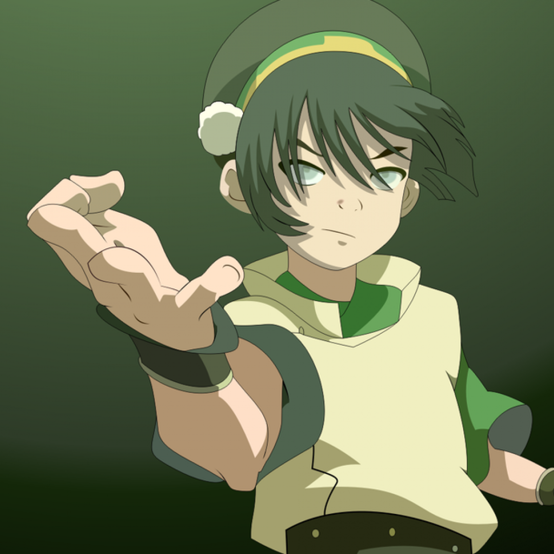 Toph, a powerful earthbender, and the first metalbender in ATLA