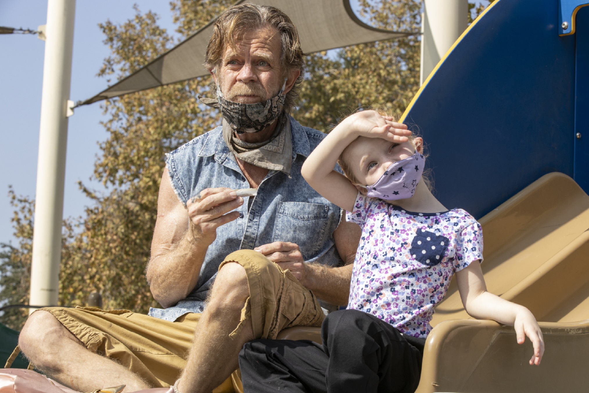 Frank and his grand daughter Franny are enjoying their day together at the park.