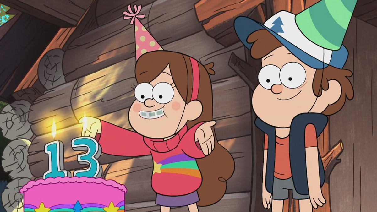 Dipper and Mabel celebrate their 13th birthday.