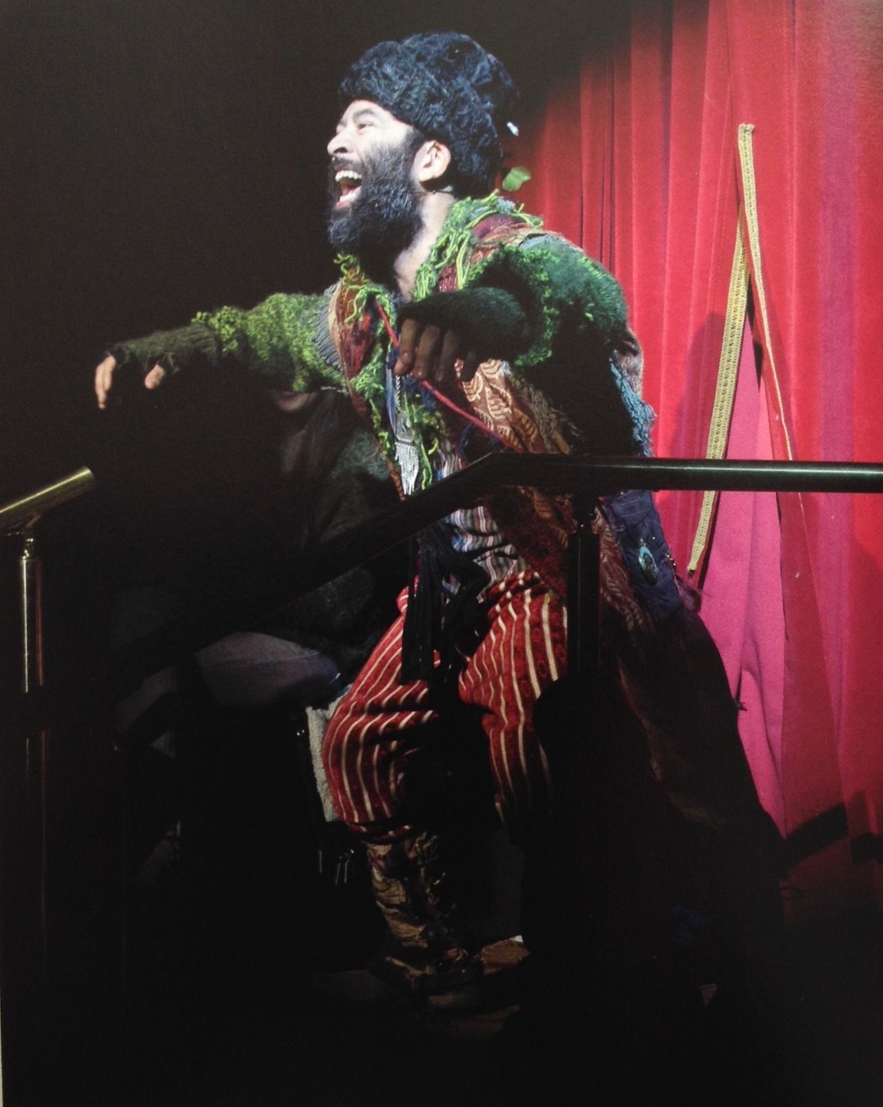 Balaga, played by Paul Pinto, in a shot from Natasha, Pierre, and the Great Comet of 1812, 2016-2017. 