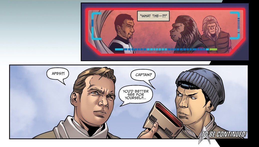 Tipton, David and Tipton, Scott. Star Trek/Planet of the Apes: The Primate Directive. IDW/BOOM! 9 Sept. 2015.