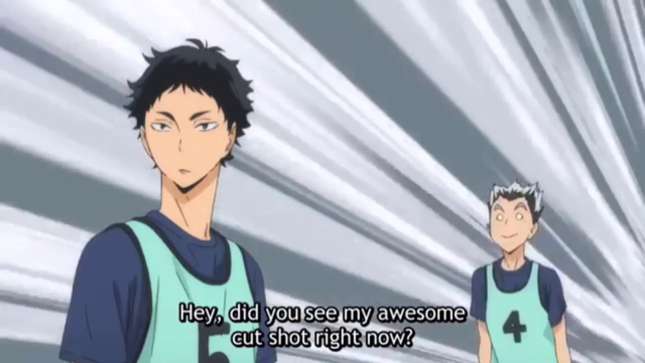 Haikyu!! Haruichi Furudate. 2014-present. Subtitles: "Hey, did you see my awesome cut shot right now?"