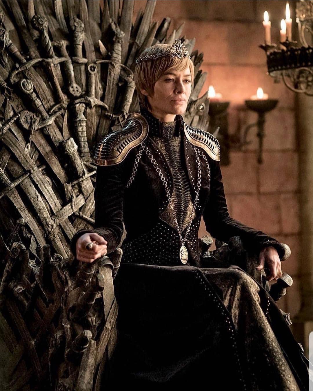 Cersei on the Iron Throne.