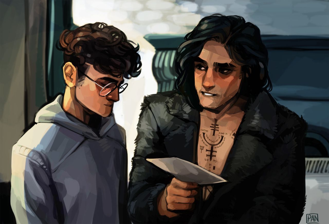 Artwork of Harry and Sirius exchanging a letter. 
https://www.behance.net/hokutonakatany
