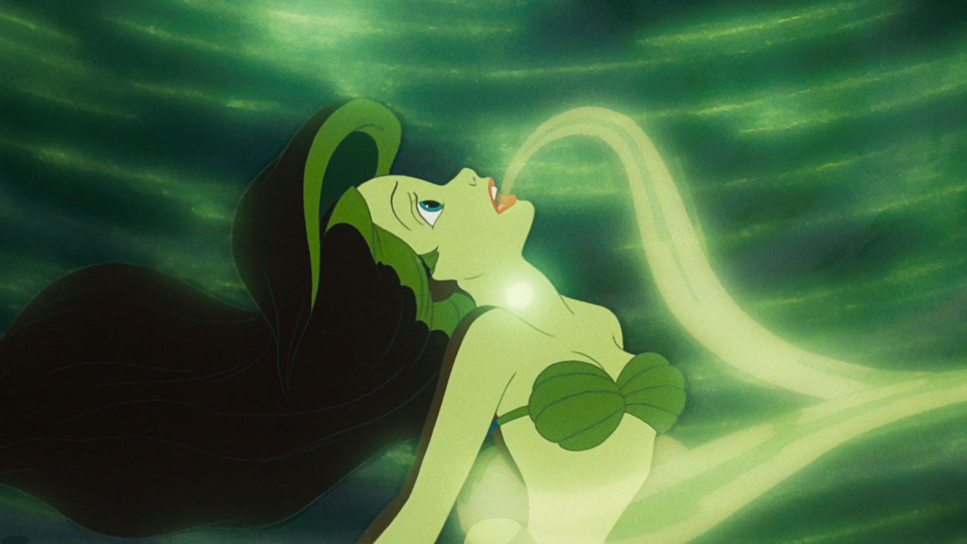 Ariel getting her voice stolen by Ursula. 