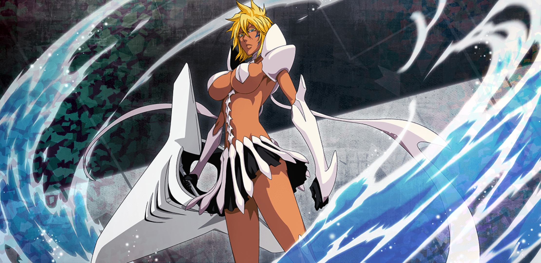 Bleach. Tite Kubo. 2004-2012. Pictured is Harribel in her uniform. 