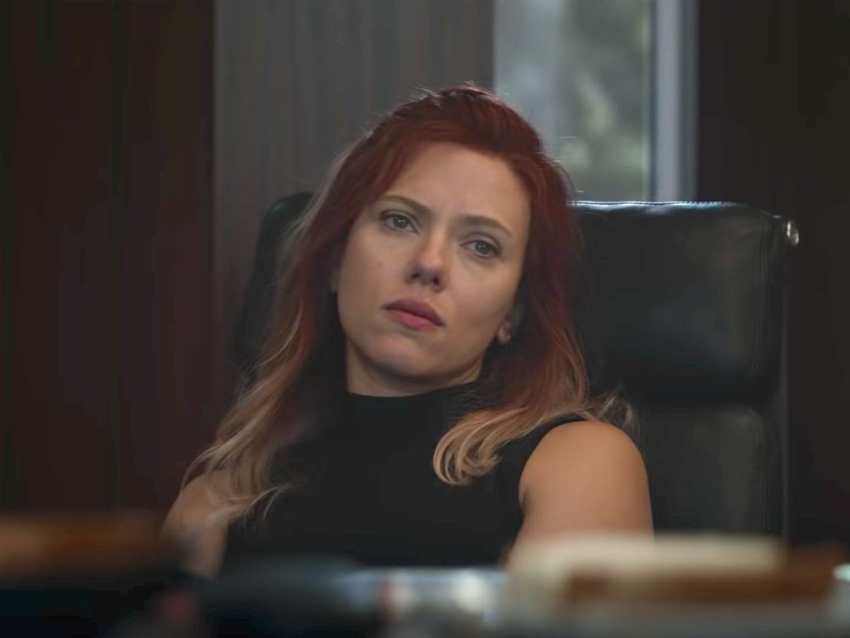 Natasha talking to Steve at the beginning of the movie about the positive side of the snap.