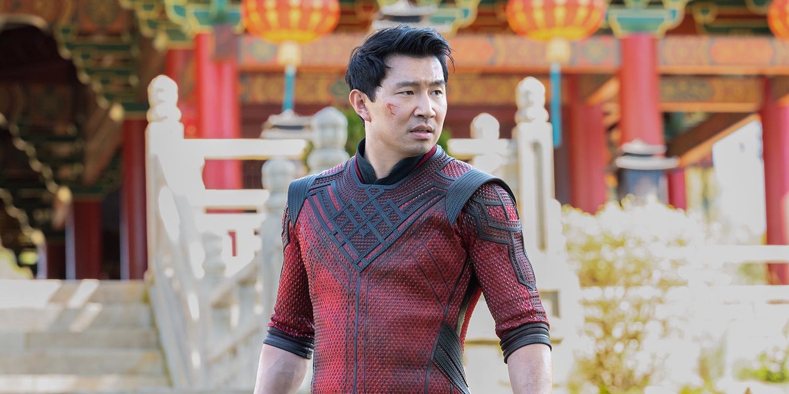 Simu Liu as Shang-Chi in Shang Chi and the Legend of the Ten Rings (2021).