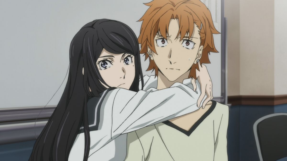 Bungo Stray Dogs. Kafka Asagiri and Sango Harukawa. 2016-present. Pictured is Naomi embracing her brother Junichiro. 