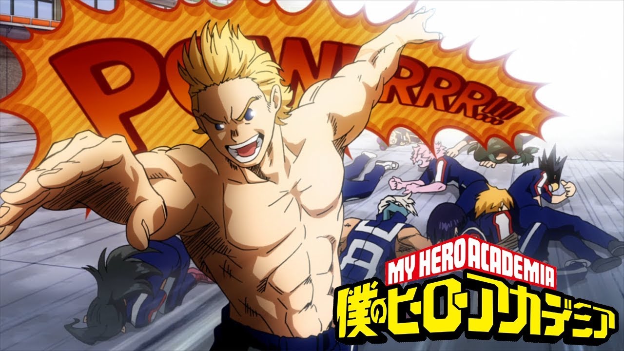 Mirio half-naked. 