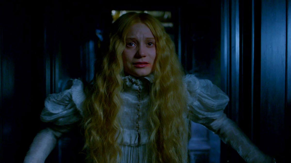 Mia Wasikowska as Edith Cushing-Sharpe in Crimson Peak (2015). 